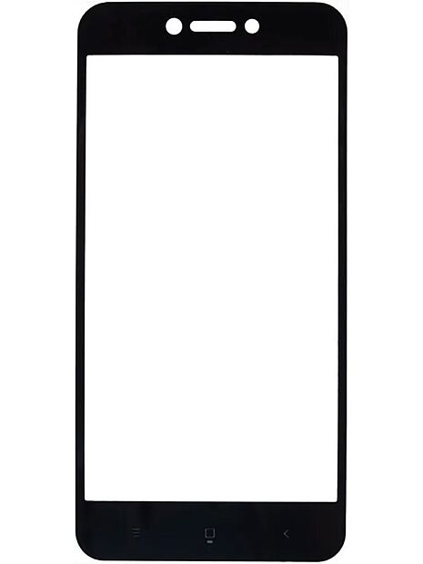Защитное стекло 2.5D для Redmi Go Ainy Full Screen Cover 0.33mm (Black/Черный) - 3