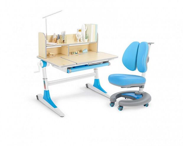 Медицинский детский учебный стол и стул Xiaomi Igrow Children's Desk and Chair (Blue/Синий) 