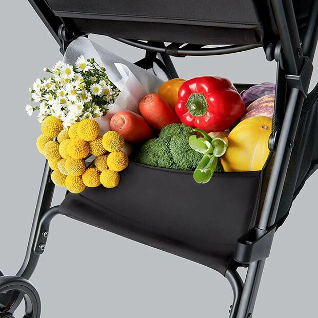 Коляска детская Qborn Lightweight Folding Stroller (Gray) - 6