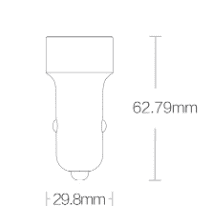 Автомобильное ЗУ Xiaomi 70 Mai Metal Double Car Charger (Silver/Серебристый) - 4